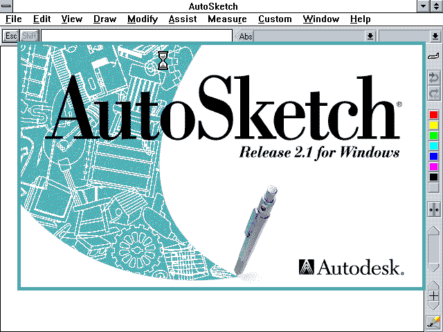 AutoSketch 2.1 for Windows - Splash